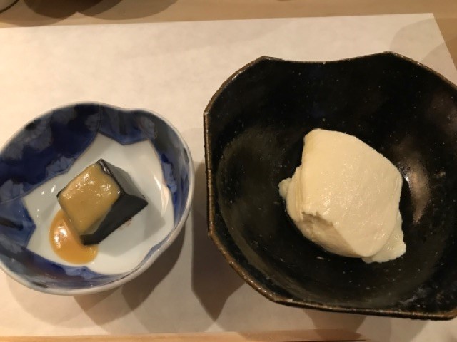 胡麻豆腐とざる豆腐