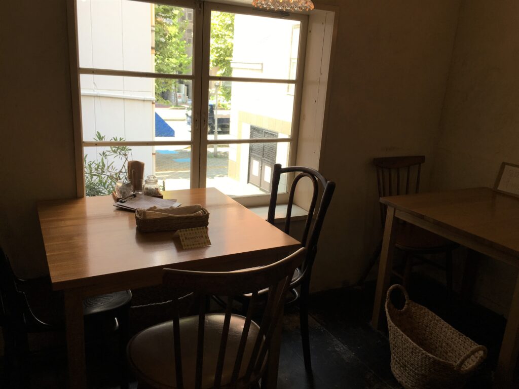2階のカフェ