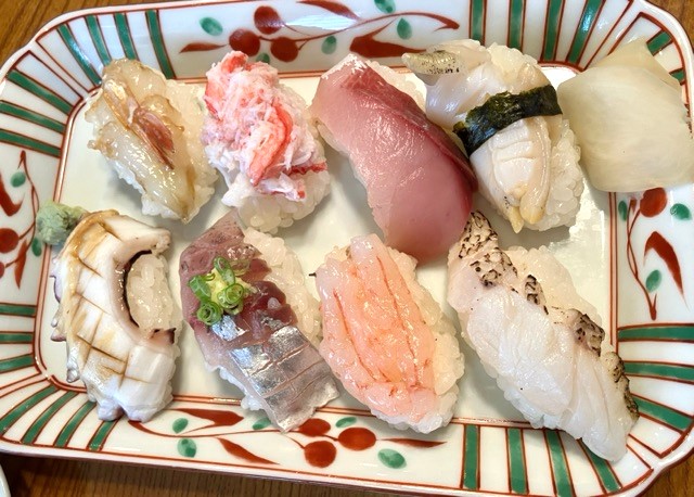 金沢地物オススメにぎり8貫