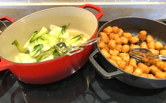 青梗菜とポテト