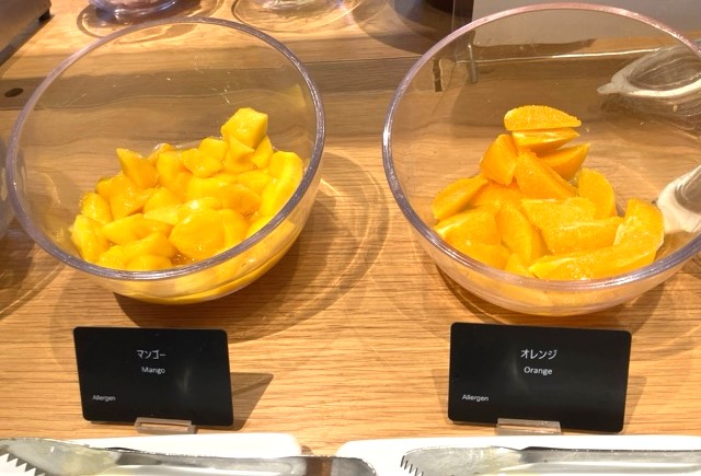 マンゴーとオレンジ